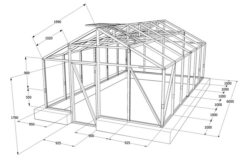 Чертежи теплицы