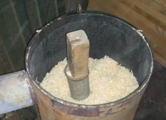 Печь на опилках своими руками