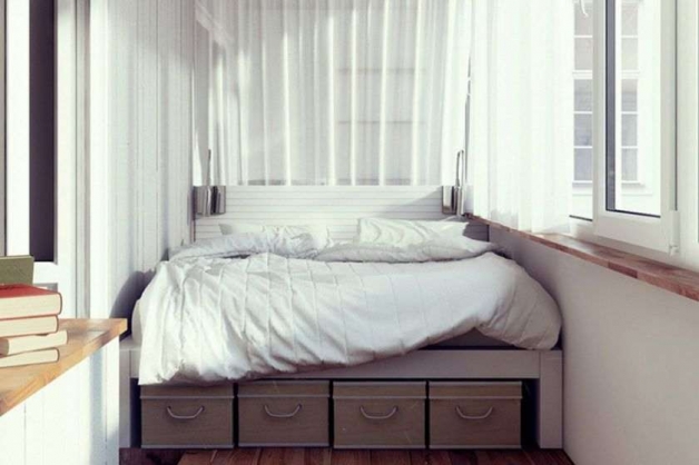 Дизайн балкона-спальни